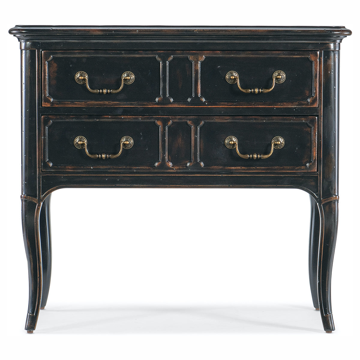 Charleston Black 2 Drawer Nightstand