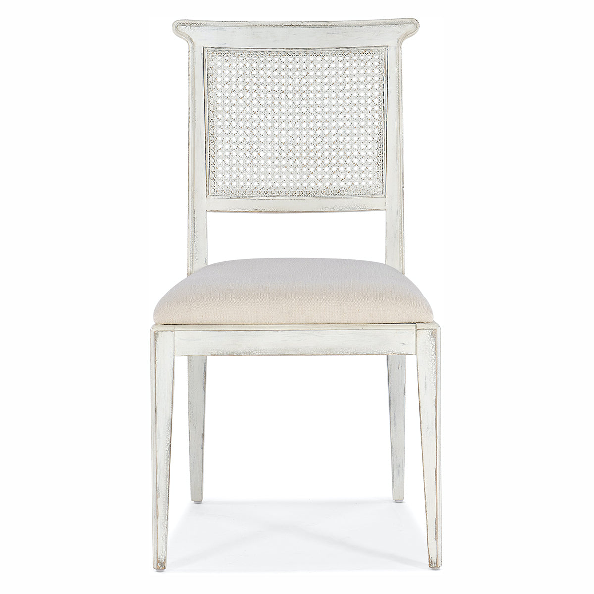 CHARLESTON WHITE CANE BACK CHAIR
