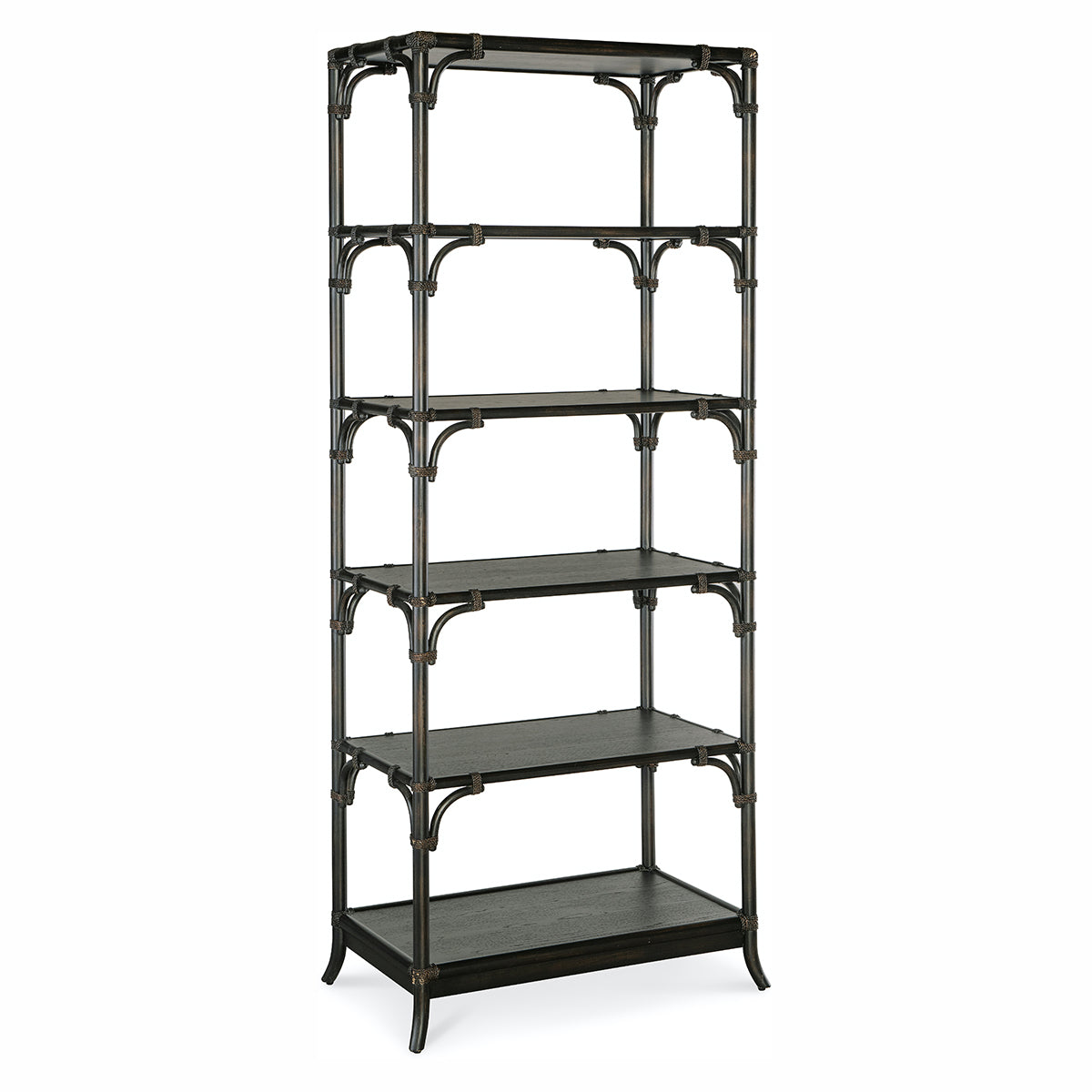 RETREAT BLACK RATTAN BOOKCASE