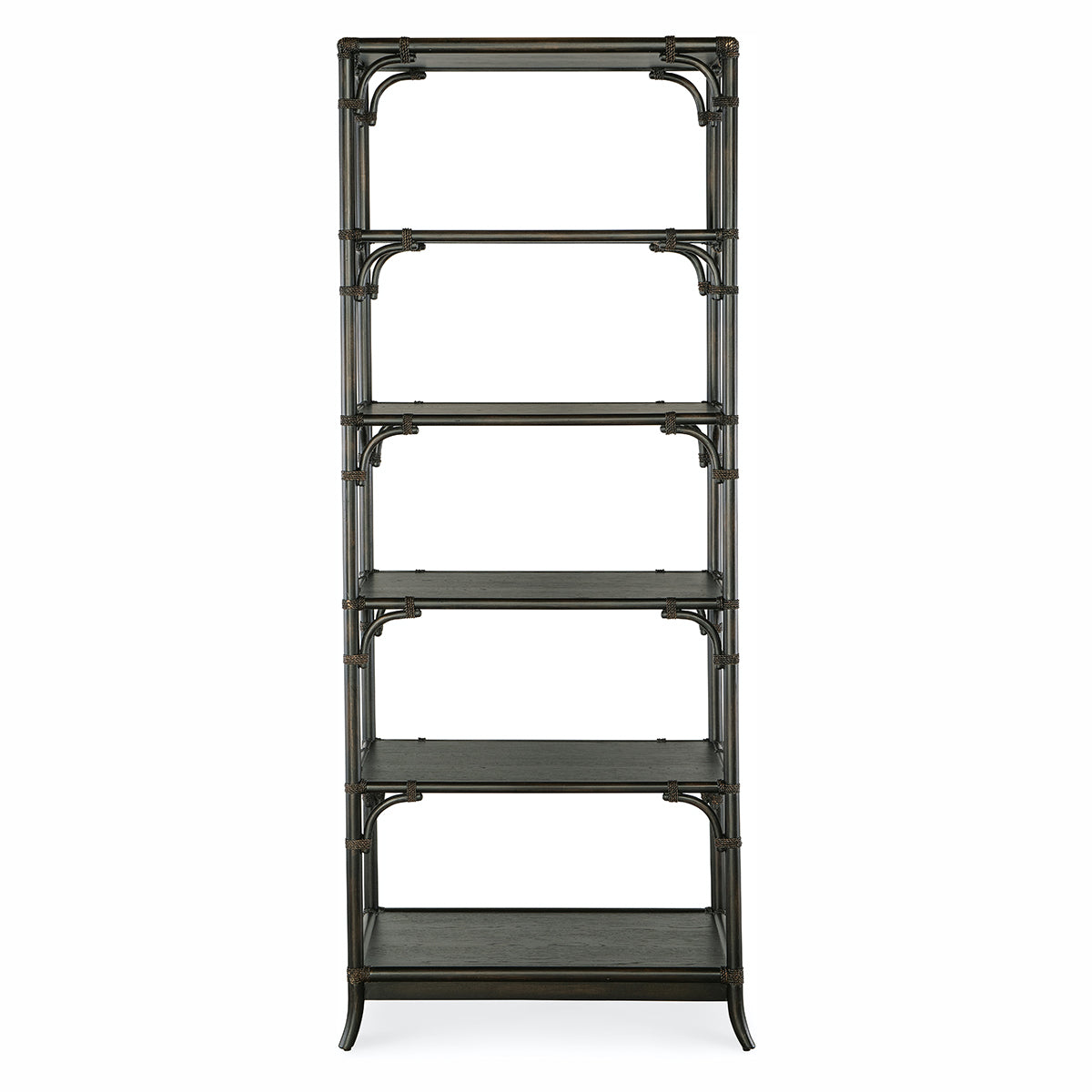 RETREAT BLACK RATTAN BOOKCASE