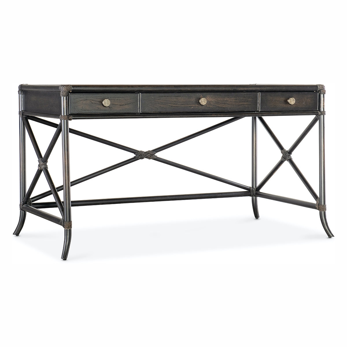 RETREAT BLACK RATTAN DESK