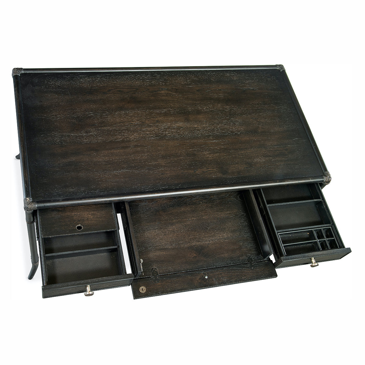 RETREAT BLACK RATTAN DESK