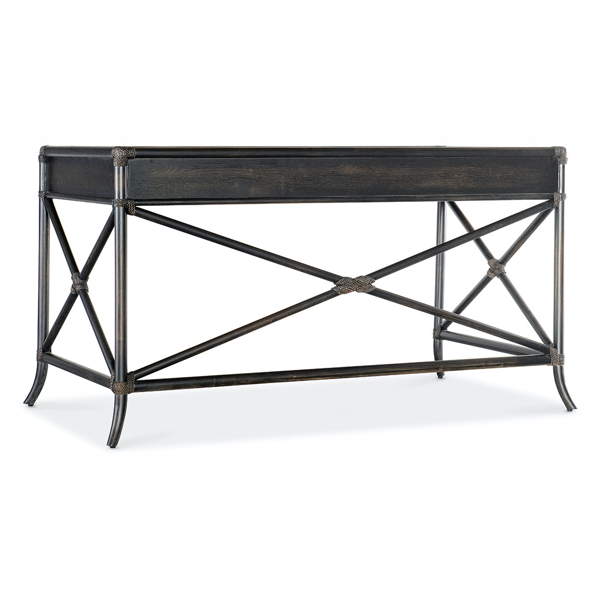 RETREAT BLACK RATTAN DESK