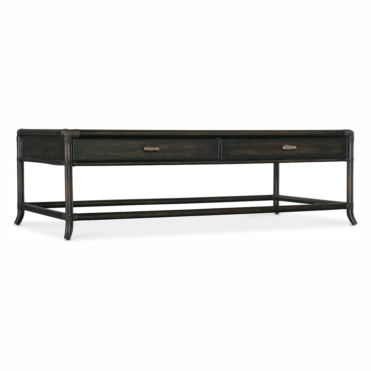 RETREAT BLACK RATTAN COCKTAIL TABLE