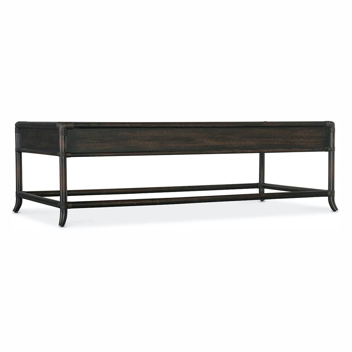 RETREAT BLACK RATTAN COCKTAIL TABLE