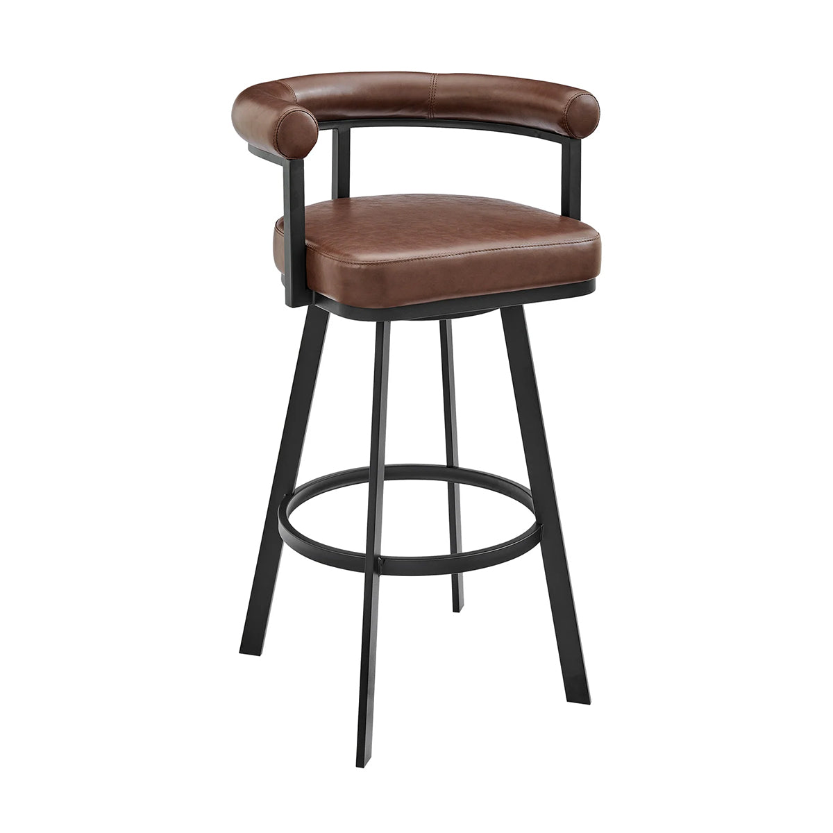 MAGNOLIA BLACK AND COFFEE 26" COUNTER STOOL