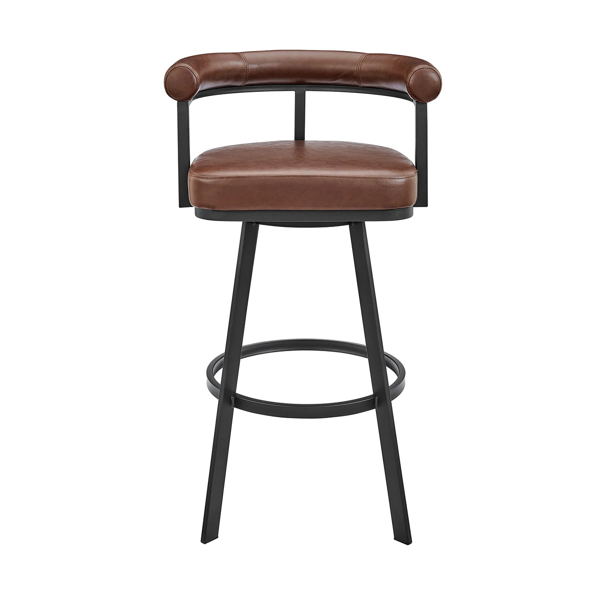 MAGNOLIA BLACK AND COFFEE 26" COUNTER STOOL