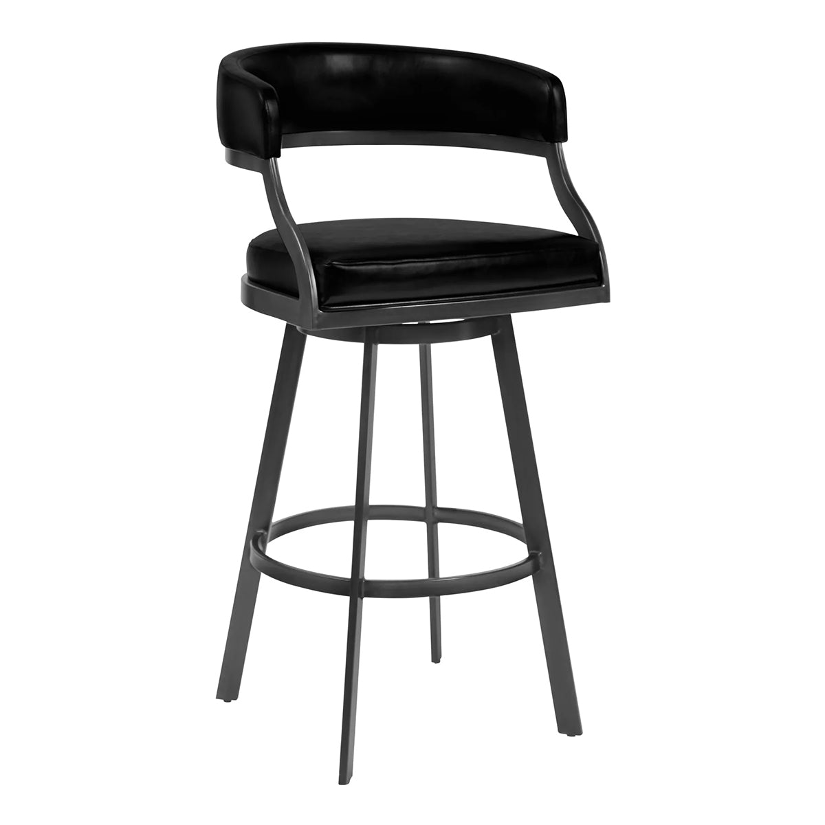 SATURN MINERAL AND BLACK 26" COUNTER STOOL