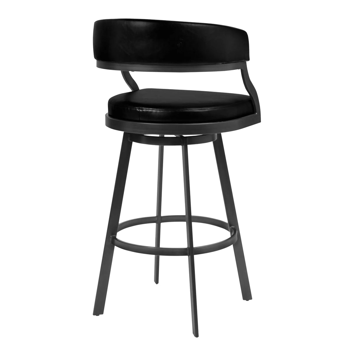 SATURN MINERAL AND BLACK 26" COUNTER STOOL
