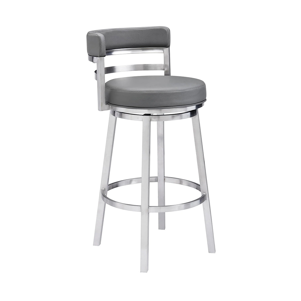 MADRID STEEL AND GREY 30" BARSTOOL