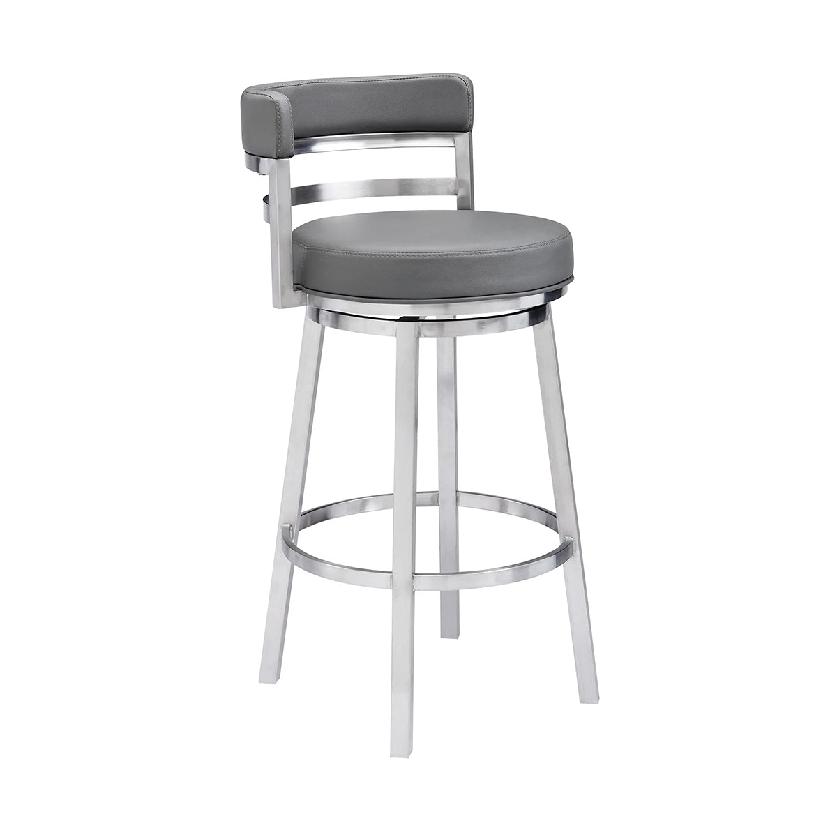MADRID STEEL AND GREY 30" BARSTOOL