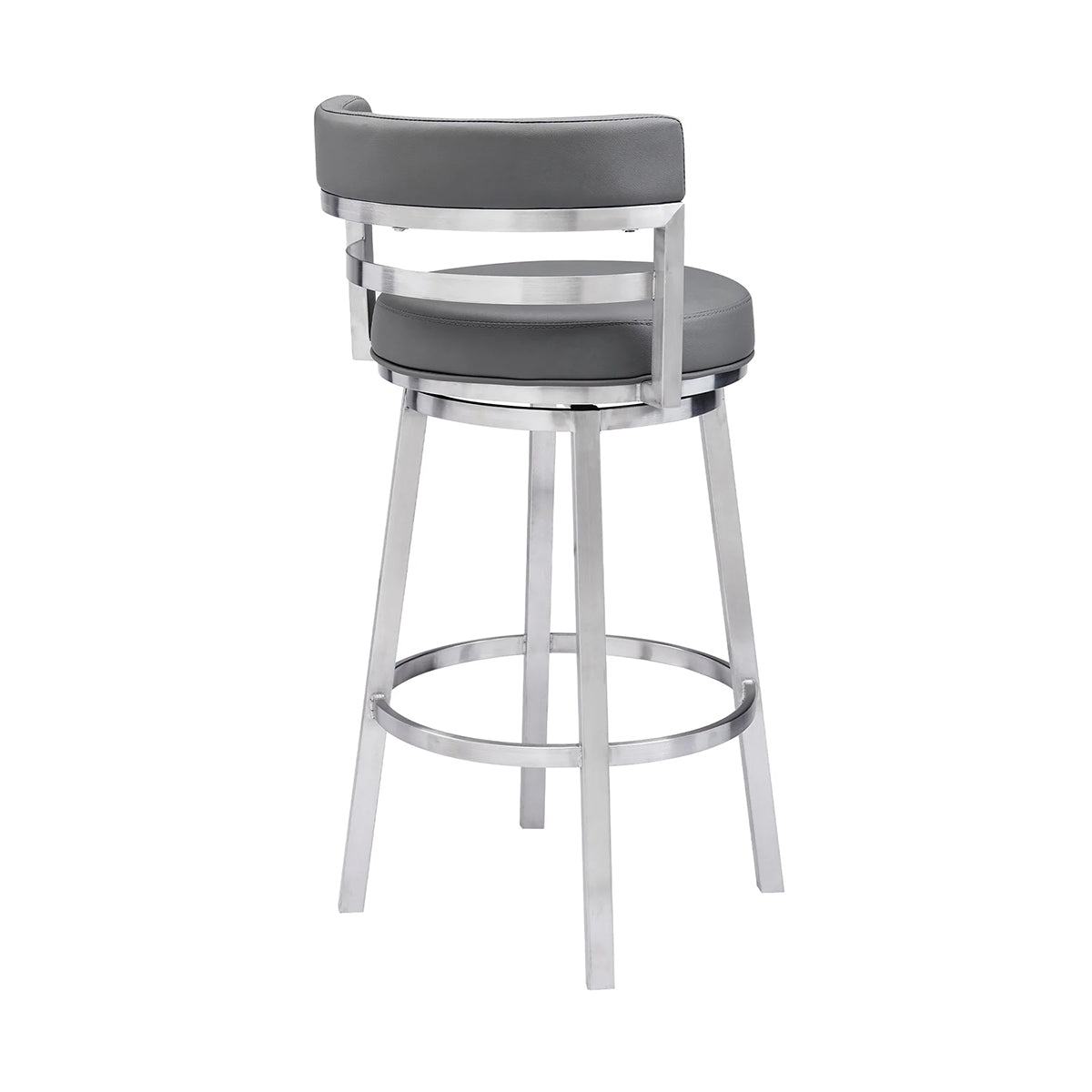 MADRID STEEL AND GREY 30" BARSTOOL