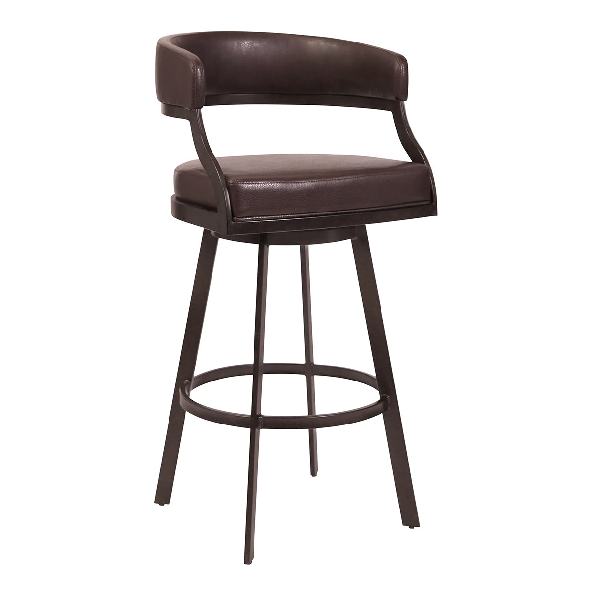 SATURN AUBURN AND BROWN 30" BARSTOOL