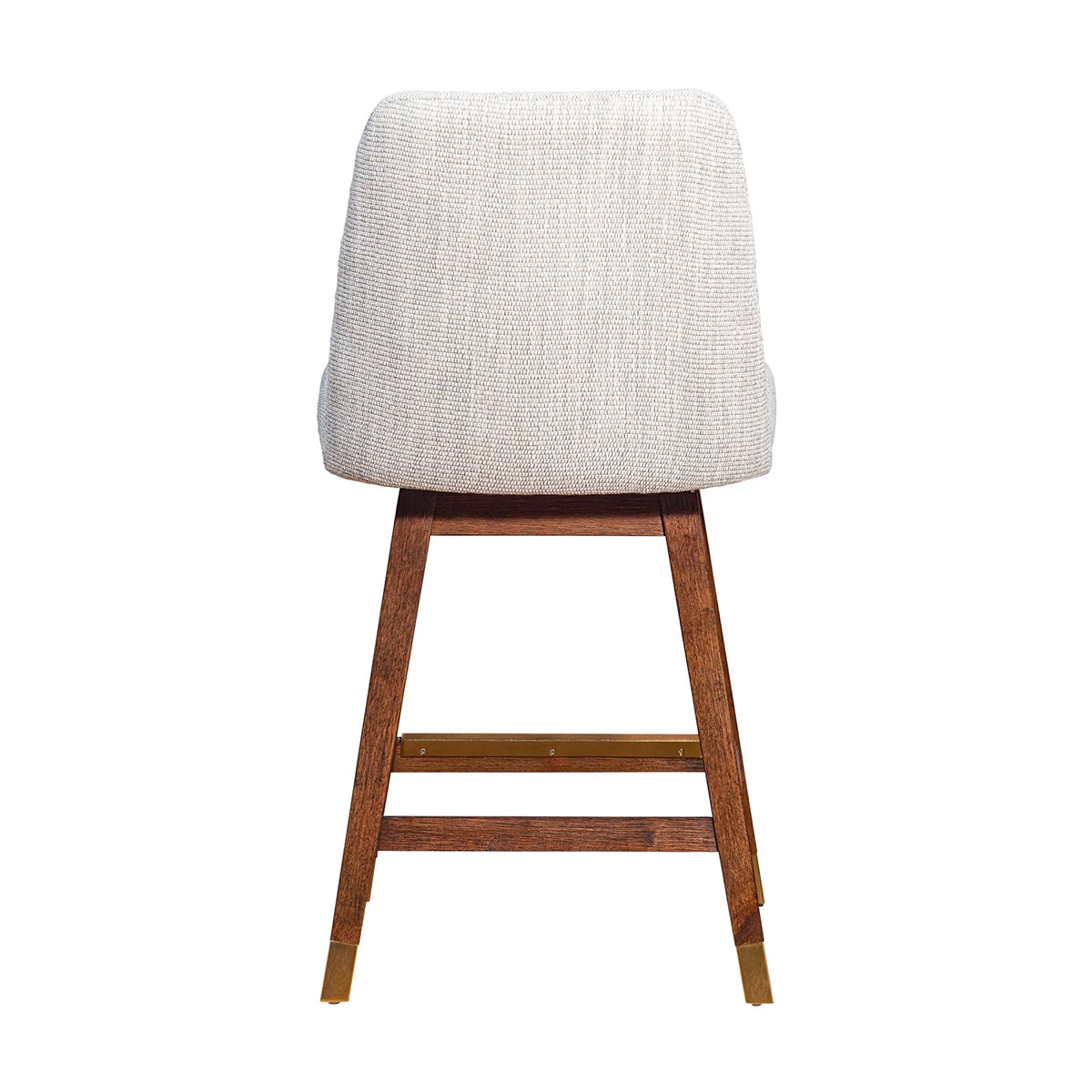 AMELIA BROWN OAK AND BEIGE 26" COUNTER STOOL