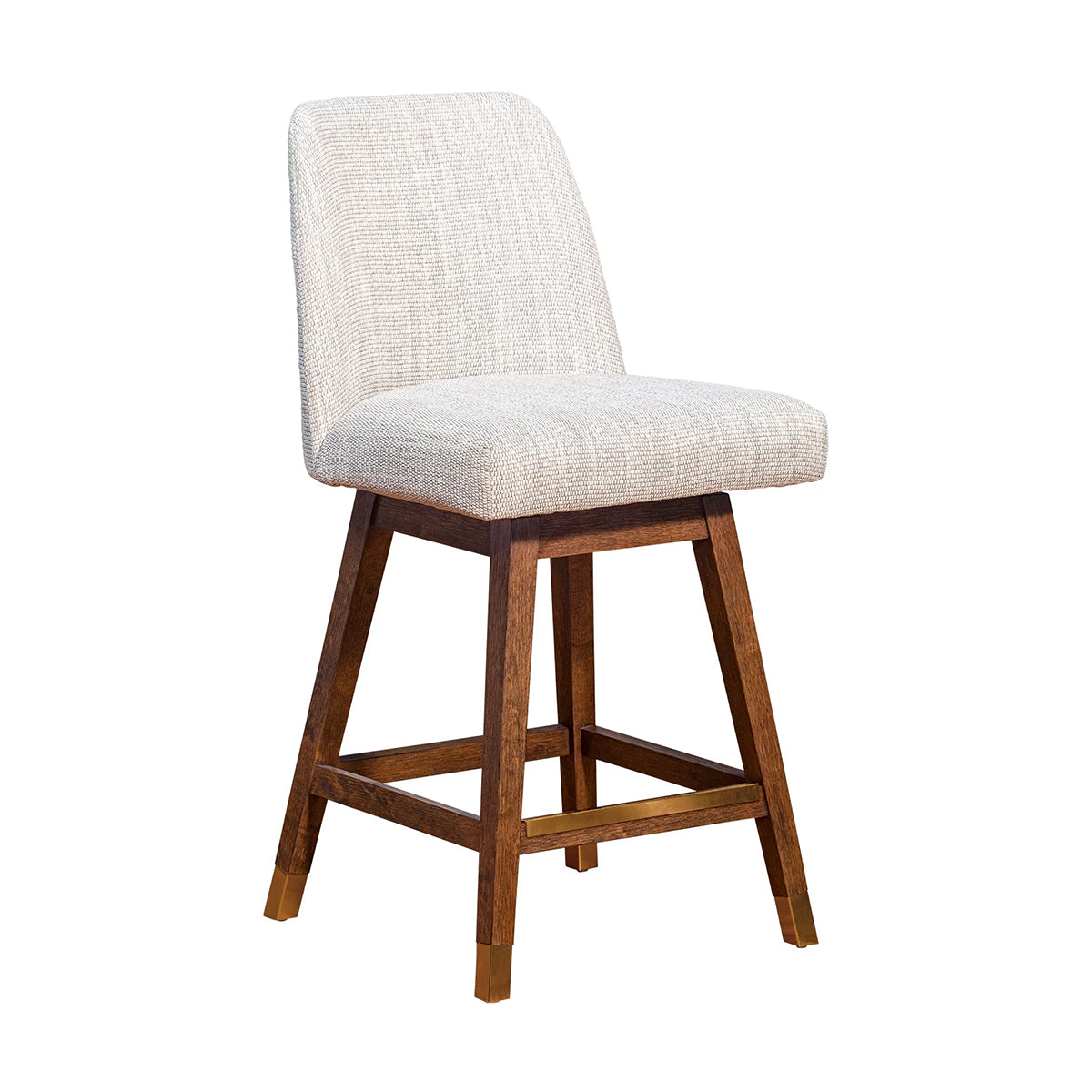 AMELIA BROWN OAK AND BEIGE 30" BARSTOOL