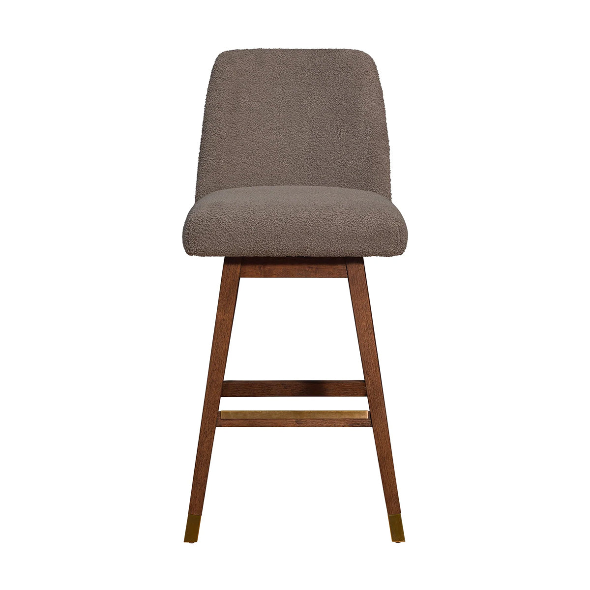 AMELIA BROWN OAK AND TAUPE 26" COUNTER STOOL