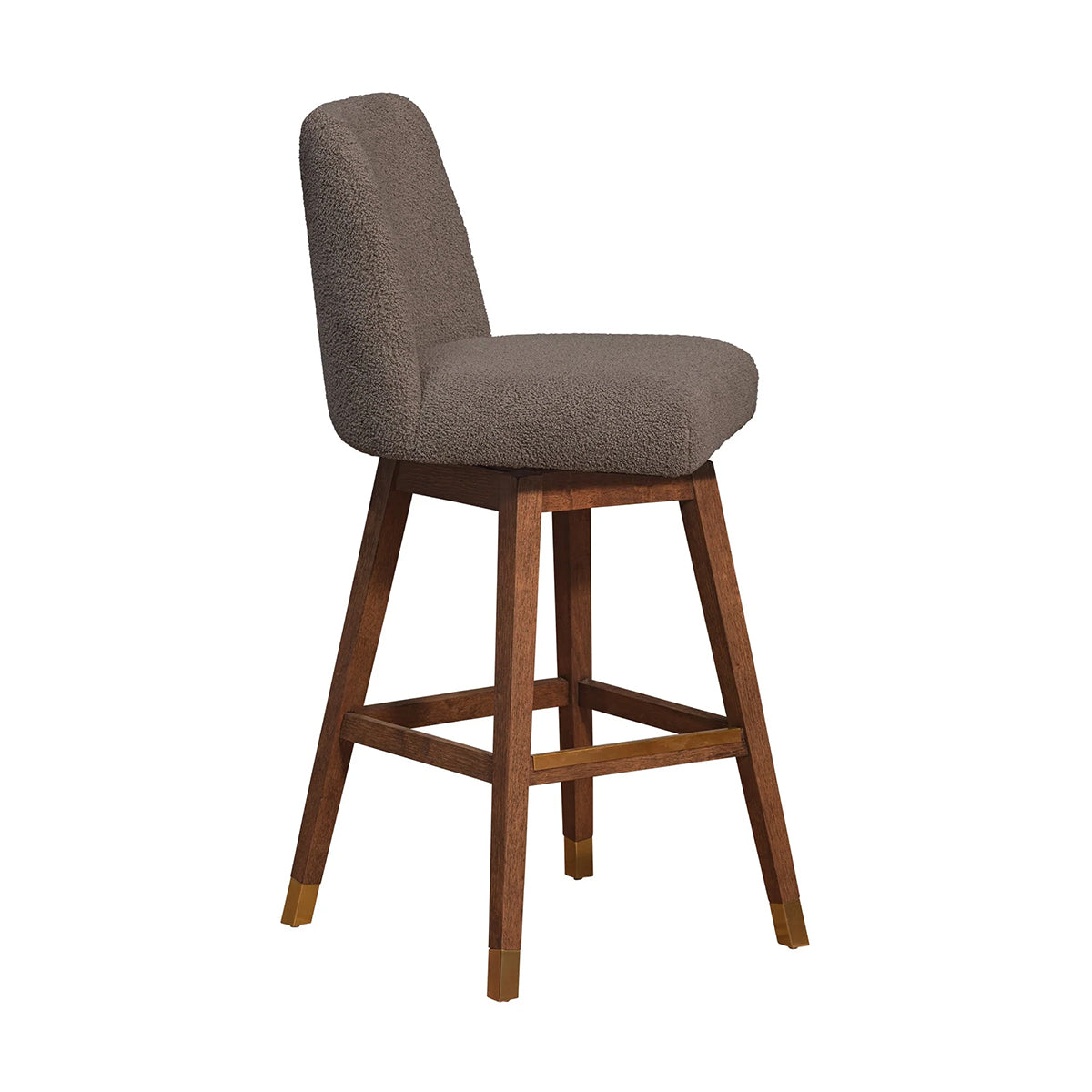 AMELIA BROWN AND TAUPE 30" BARSTOOL
