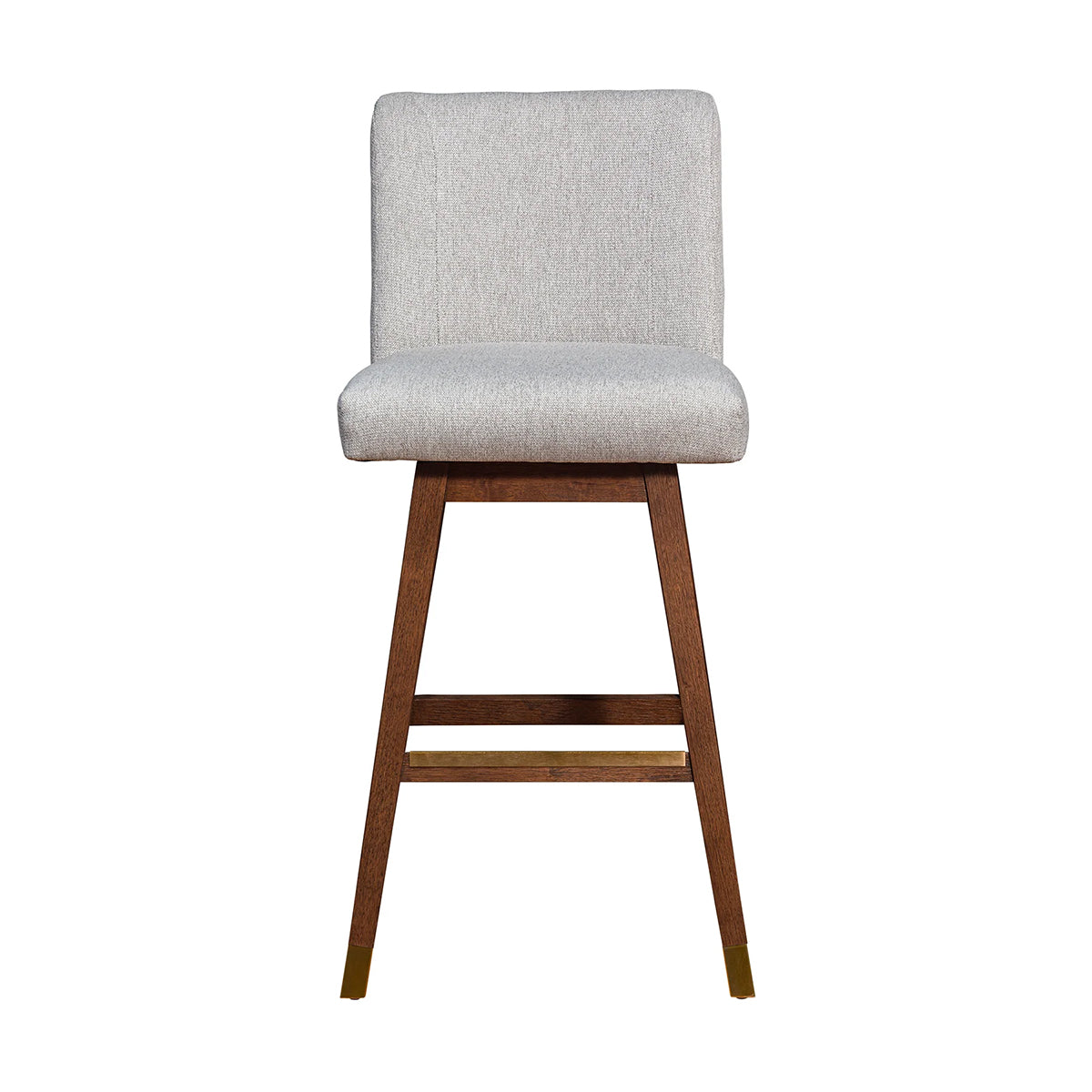 ISABELLA BROWN OAK AND TAUPE 26" COUNTER STOOL