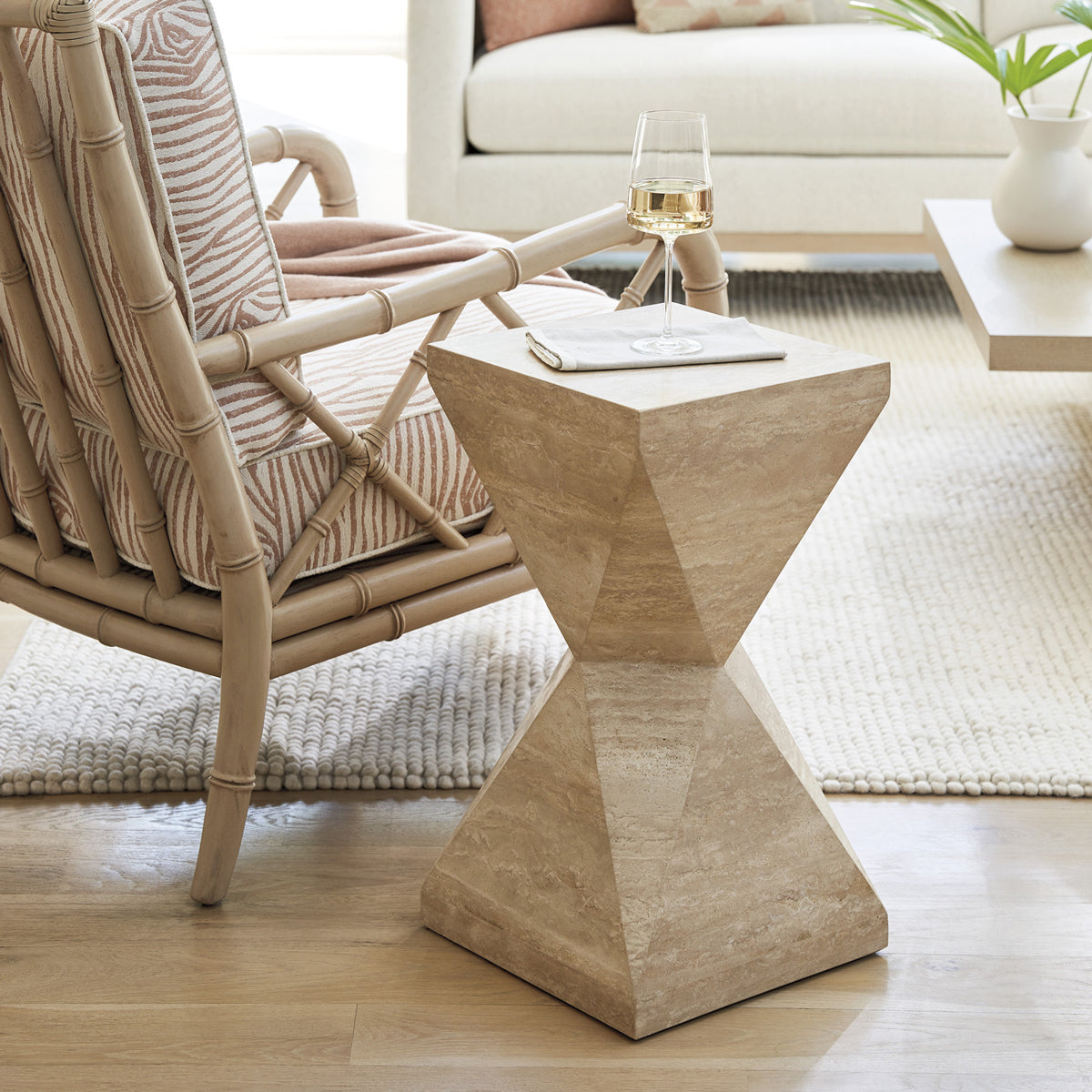 SHEA FACETED ACCENT TABLE