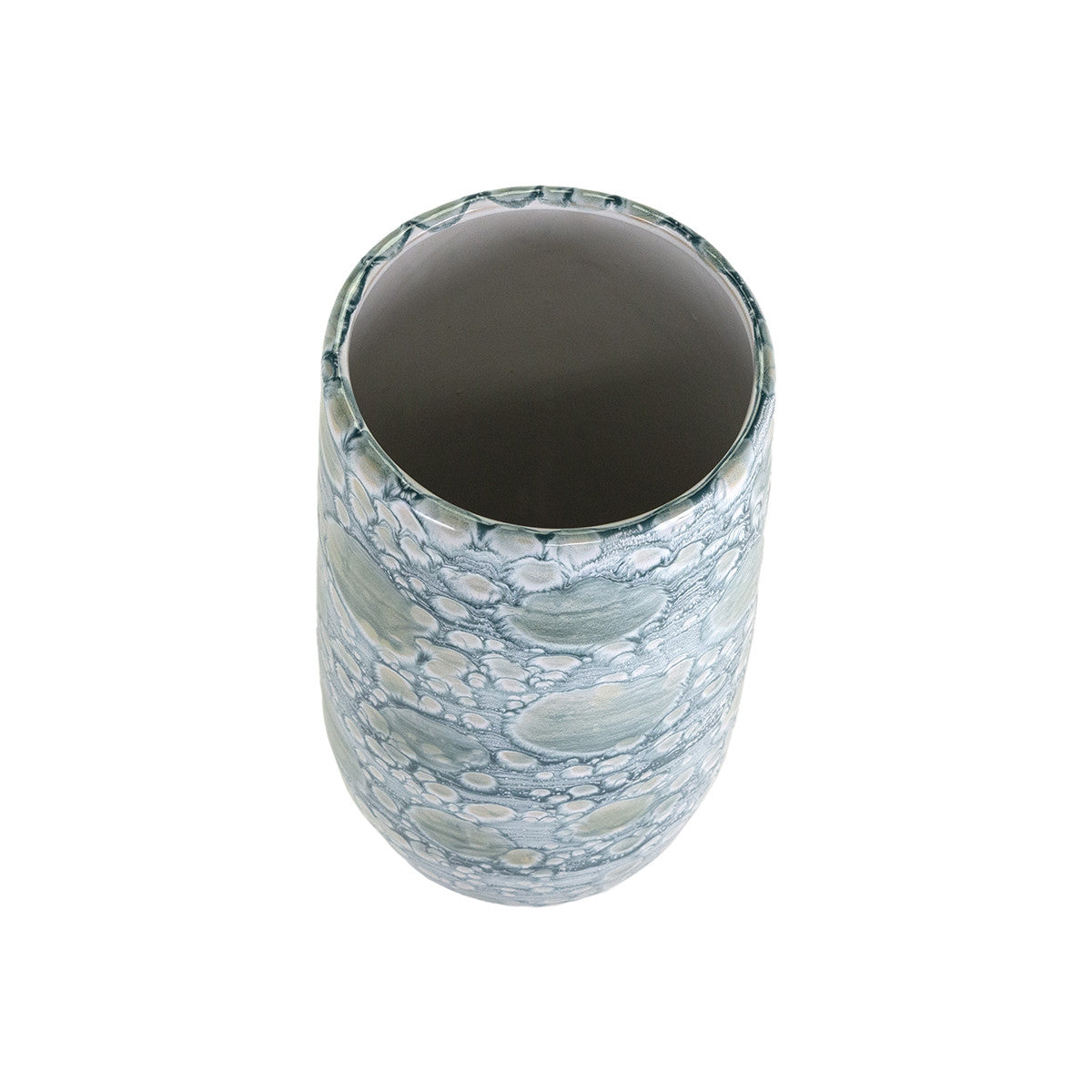 Exuma Blue And Gray Ceramic Vase