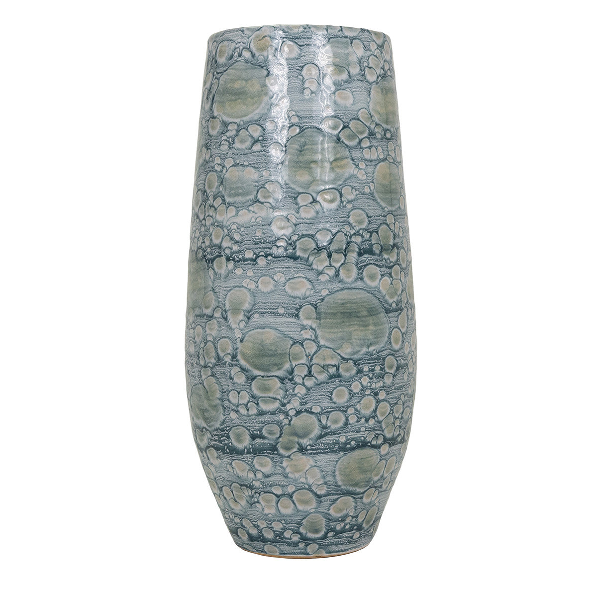Exuma Blue And Gray Ceramic Vase
