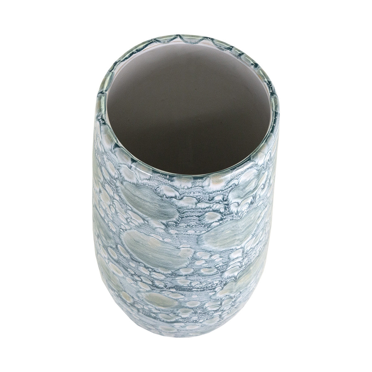 Exuma Blue And Gray Ceramic Vase