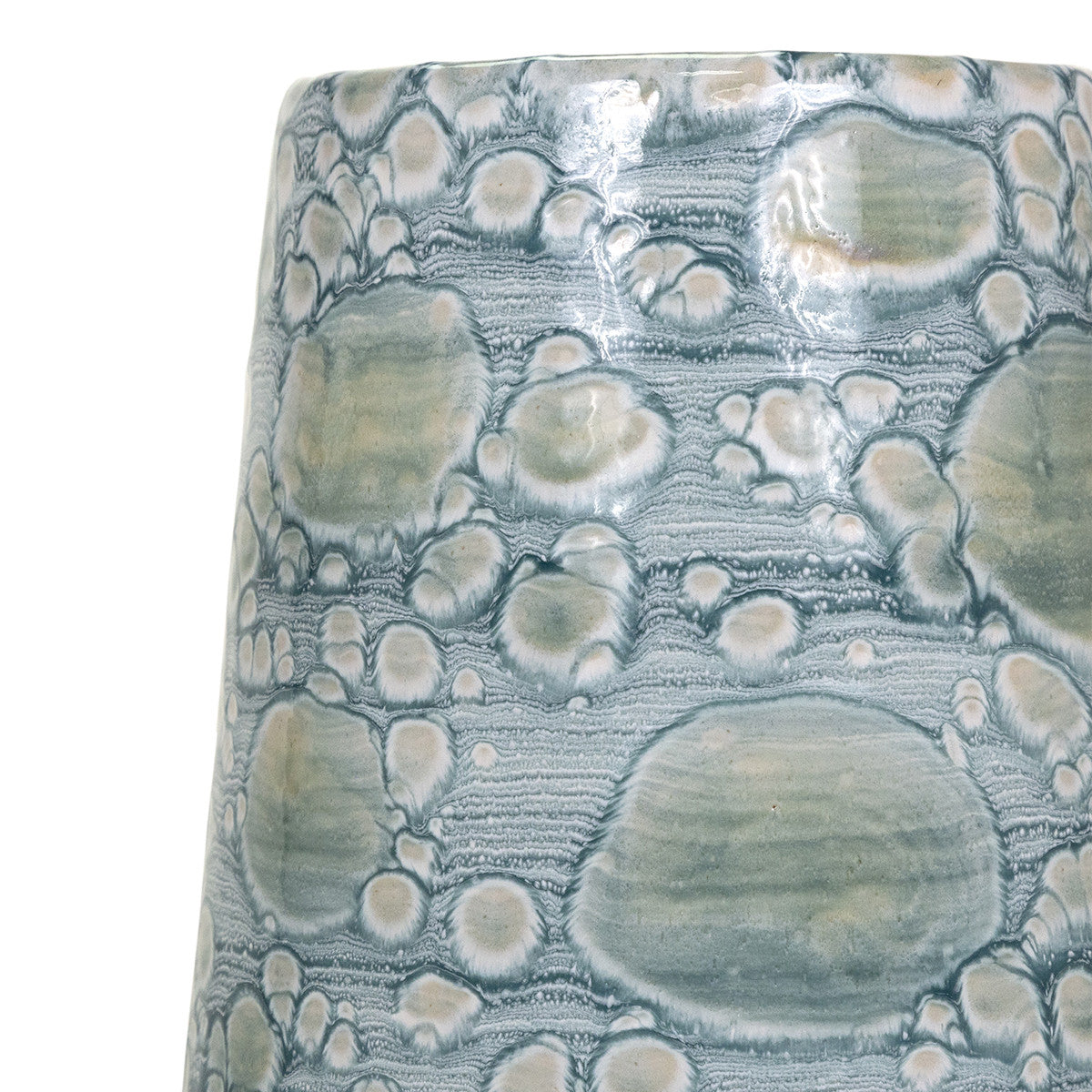 Exuma Blue And Gray Ceramic Vase