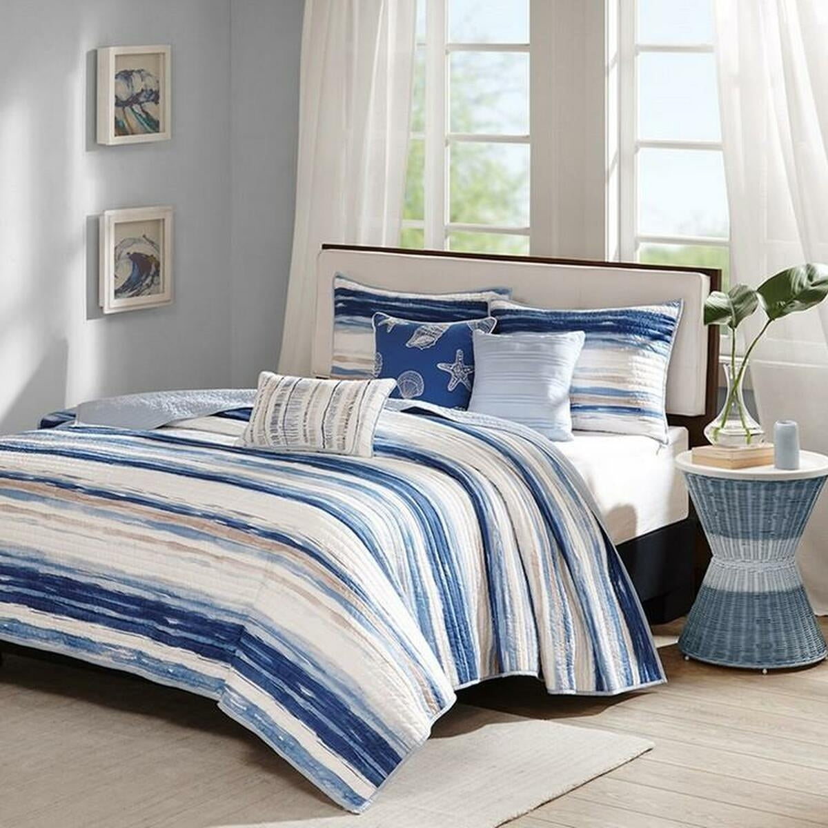 MARINA 6 PIECE QUEEN COVERLET SET