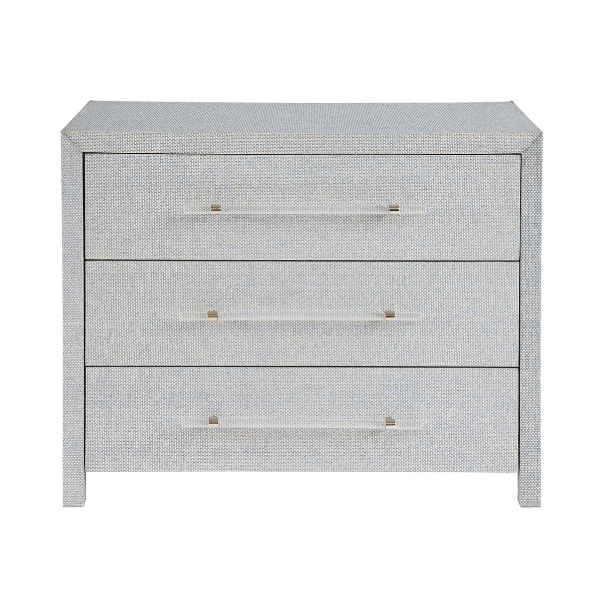 BIMINI BLUE RAFFIA CHEST