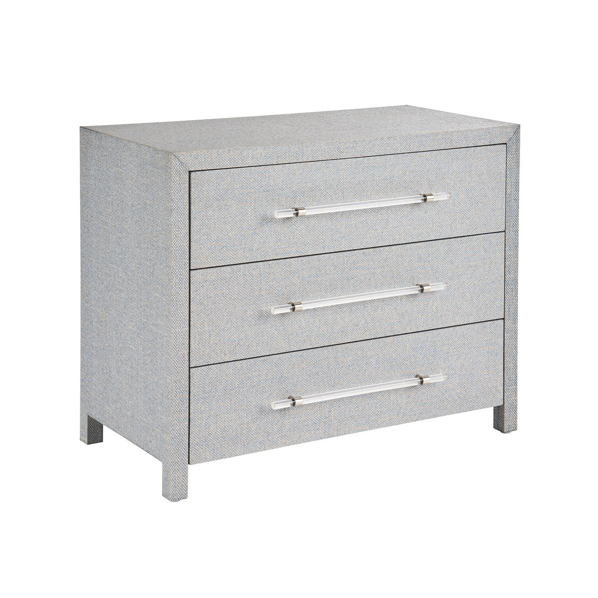 BIMINI BLUE RAFFIA CHEST