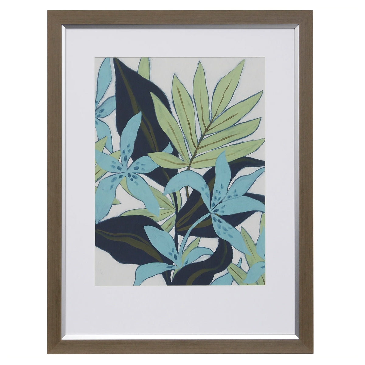 MOODY BLUES TROP LEAF PRINT I