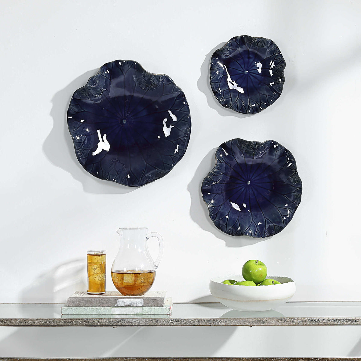 ABELLA COBALT SET OF 3 WALL DECOR