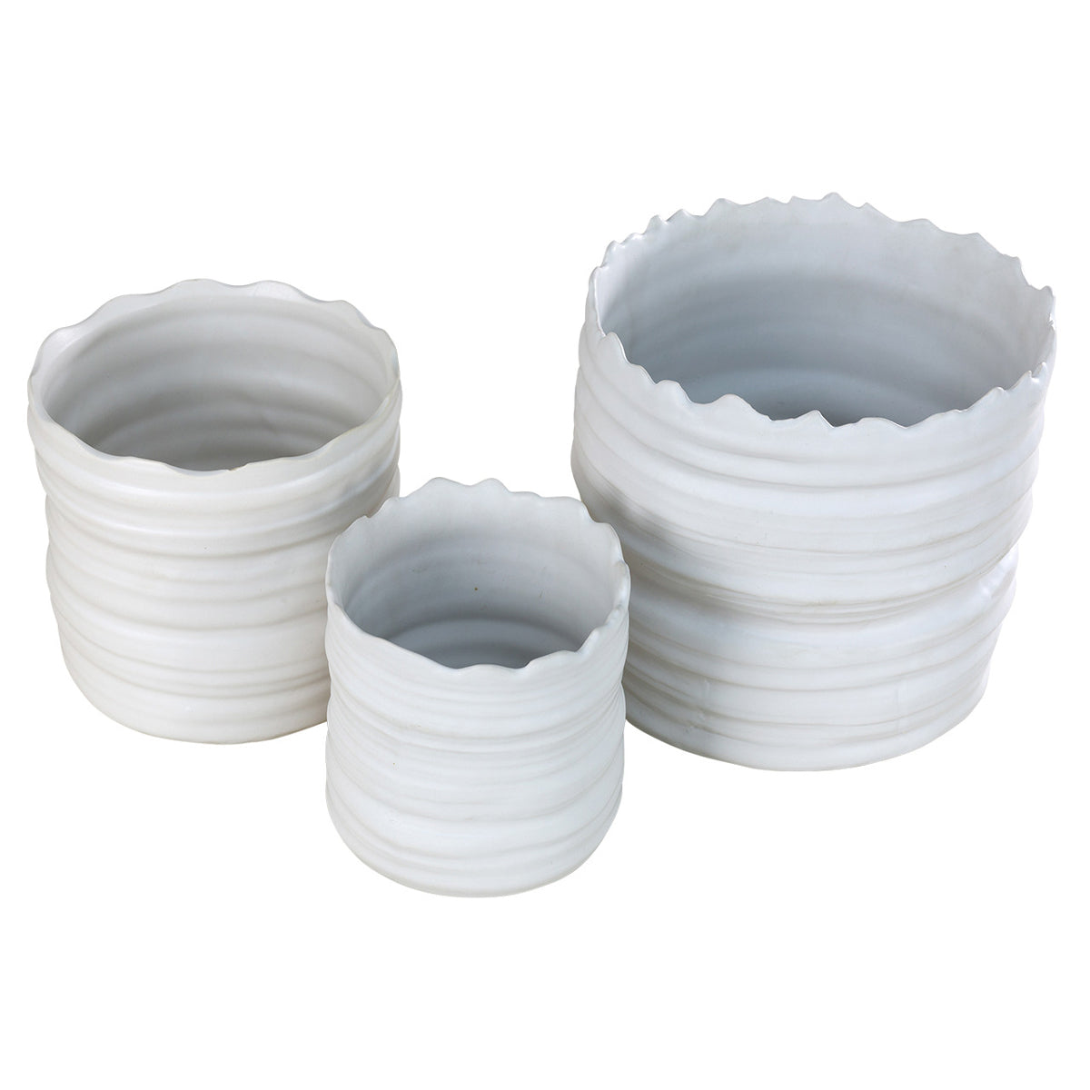 Set Of 3 Lace Planters
