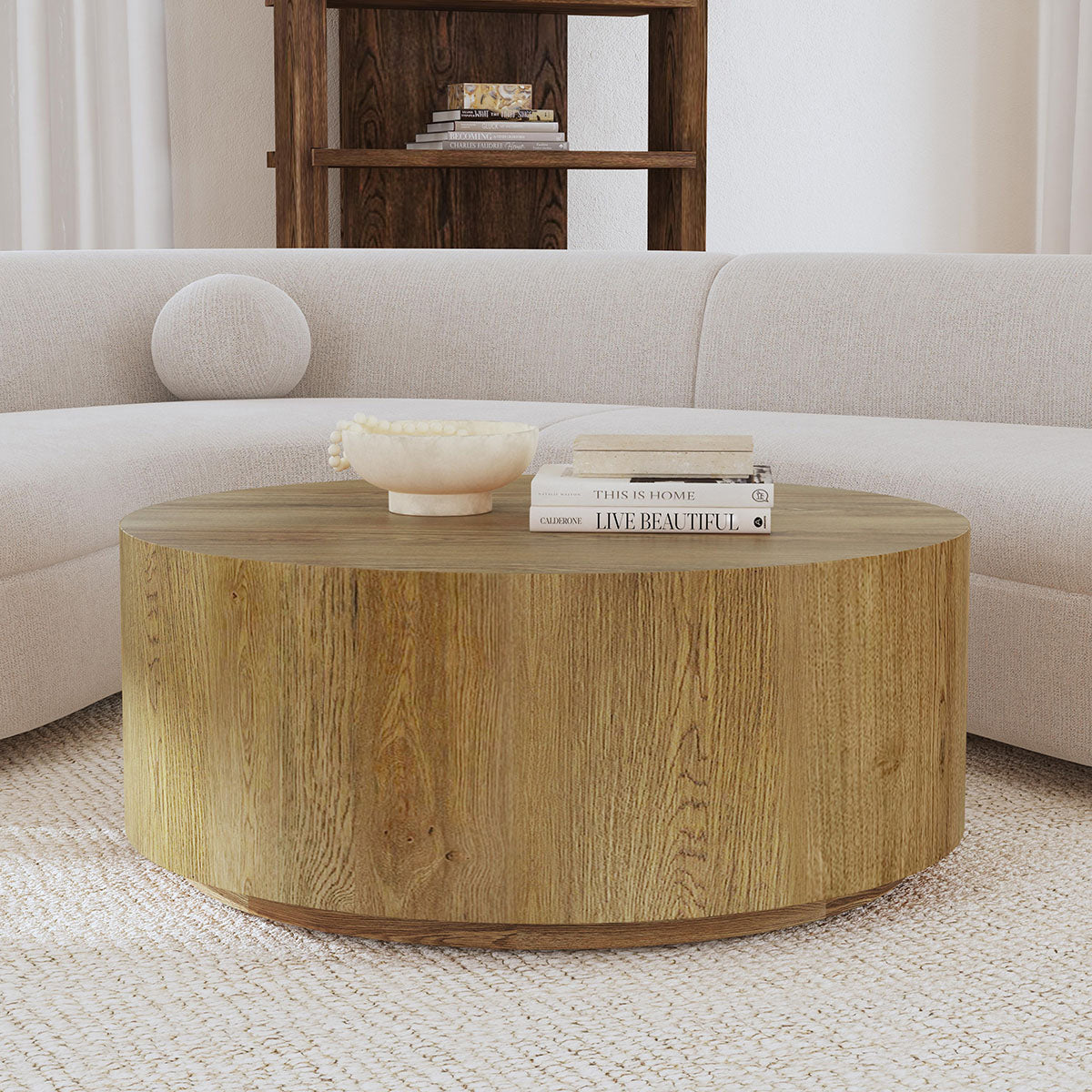 LAYNE 42" CASTER COFFEE TABLE