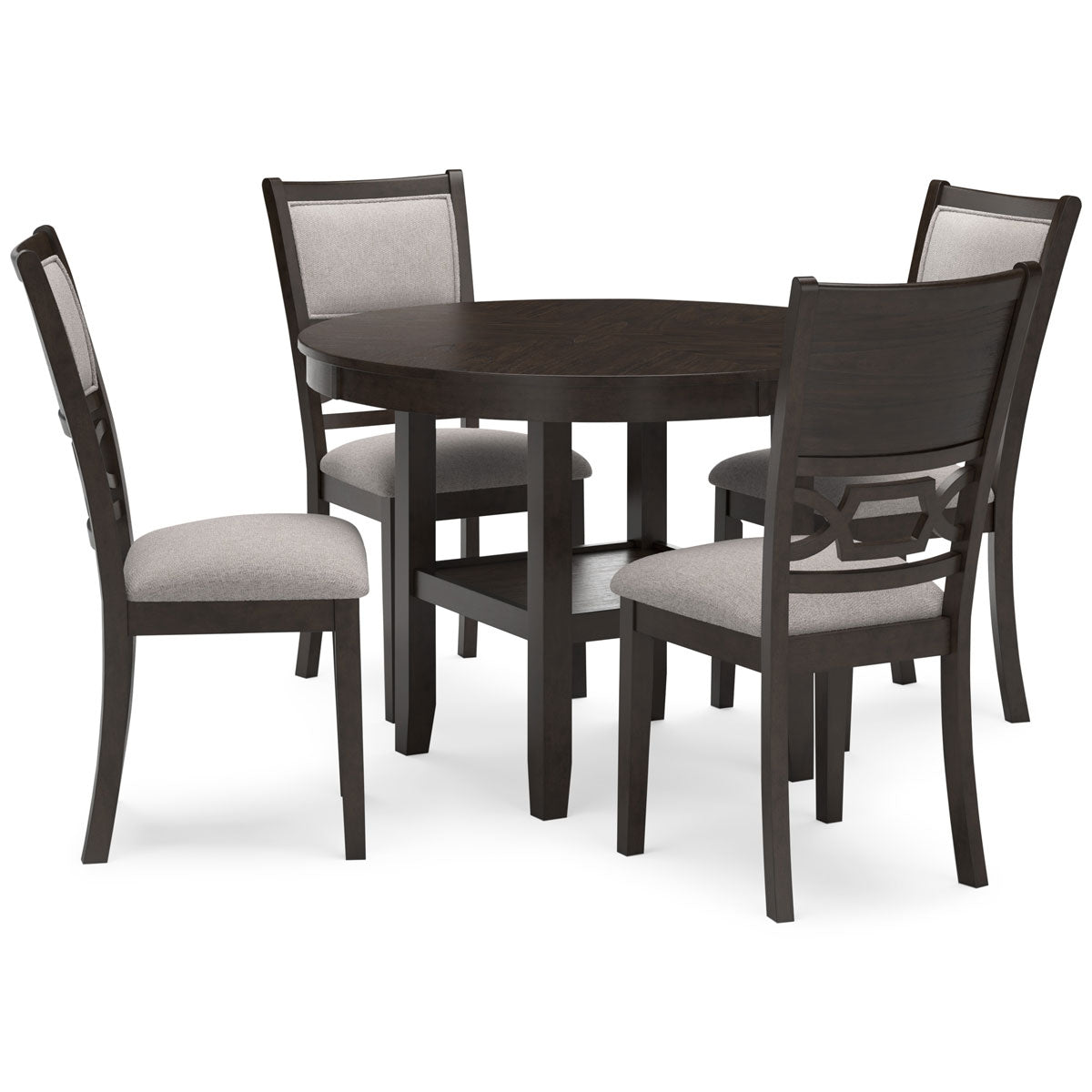 LUDWIG BROWN 5 PIECE DINING SET