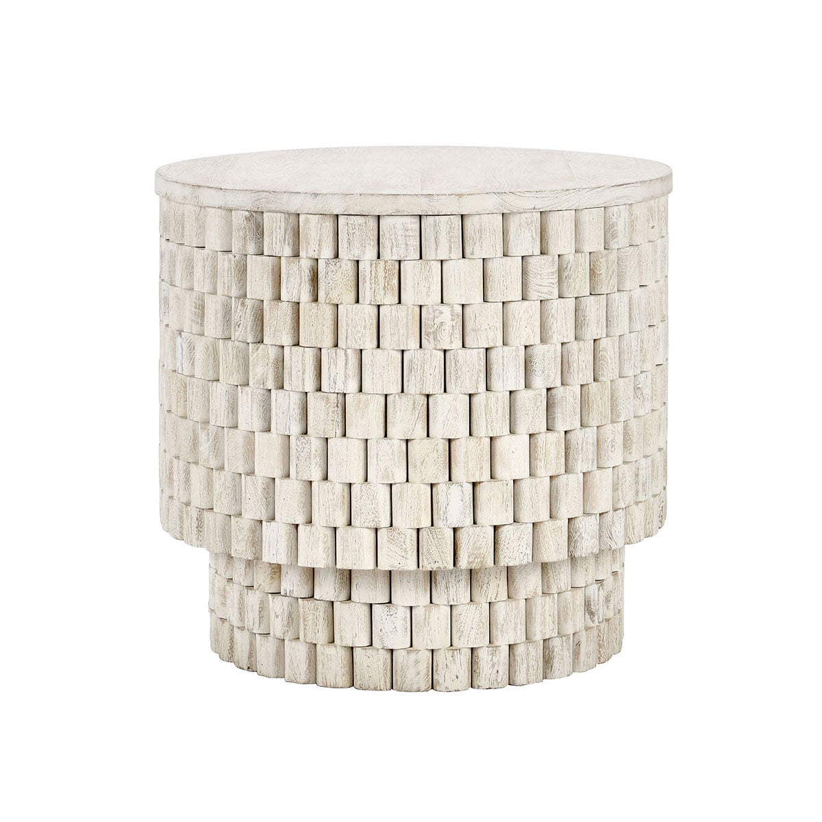 NORWOOD CREAM ROUND END TABLE