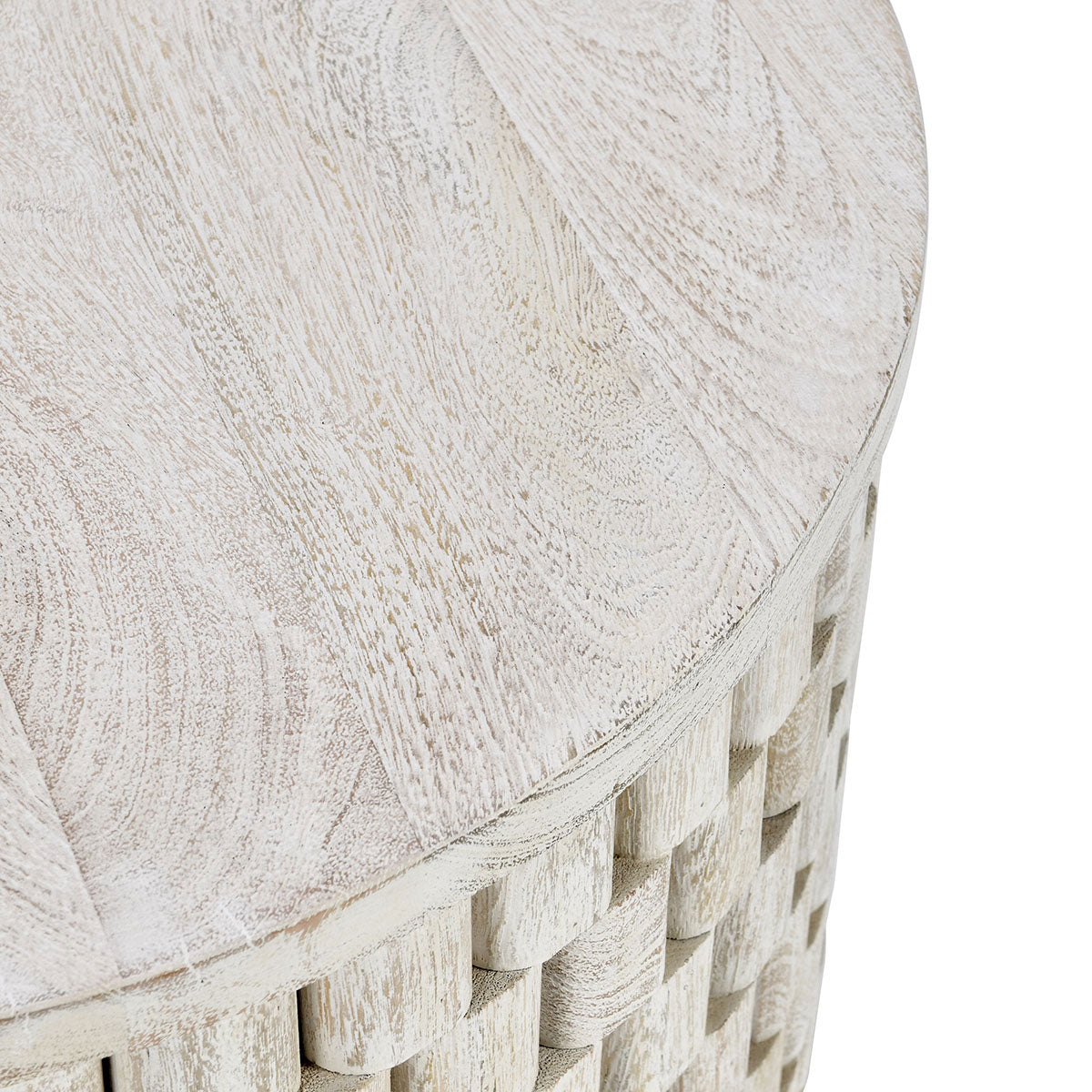 NORWOOD CREAM ROUND END TABLE