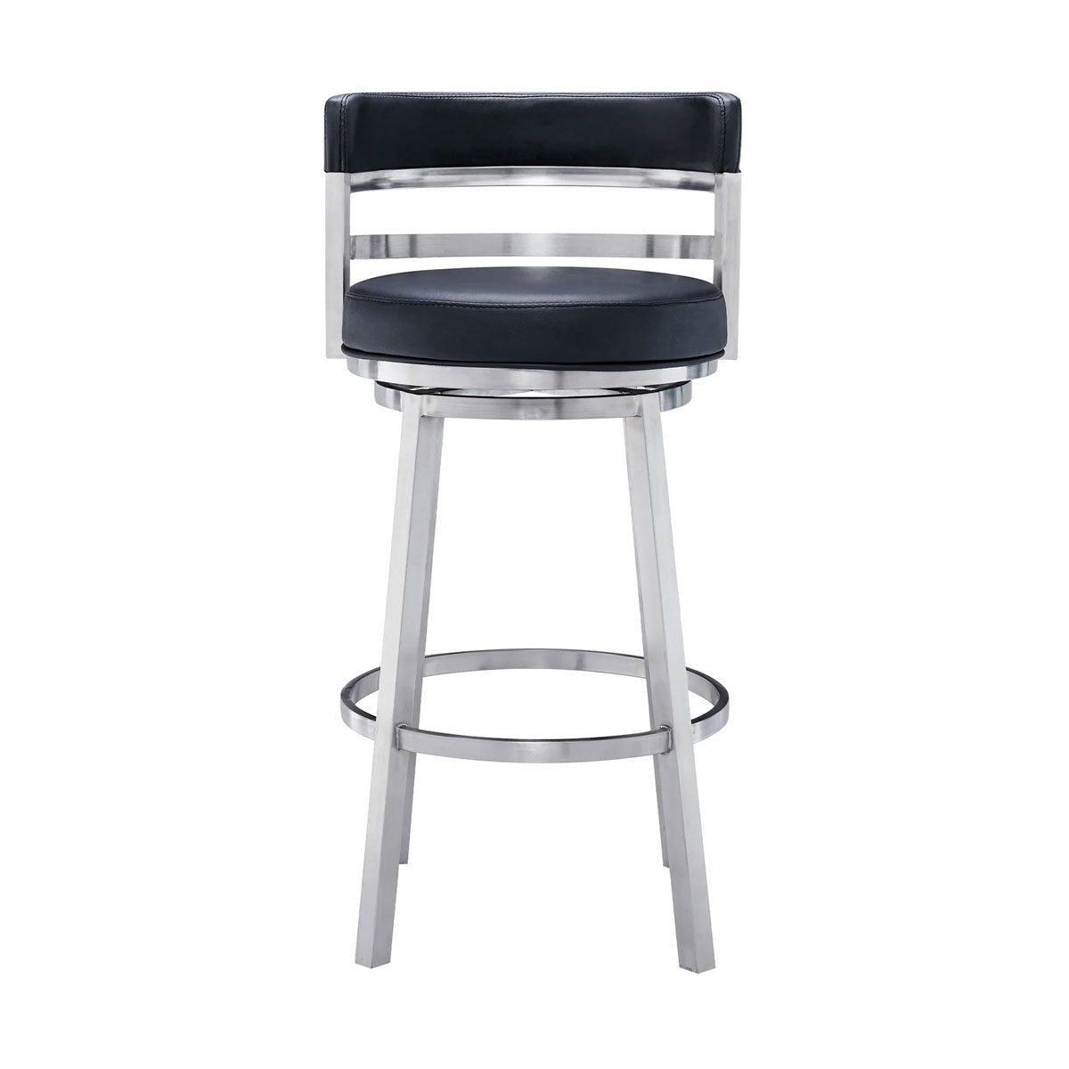 MADRID STEEL AND BLACK 30" BARSTOOL