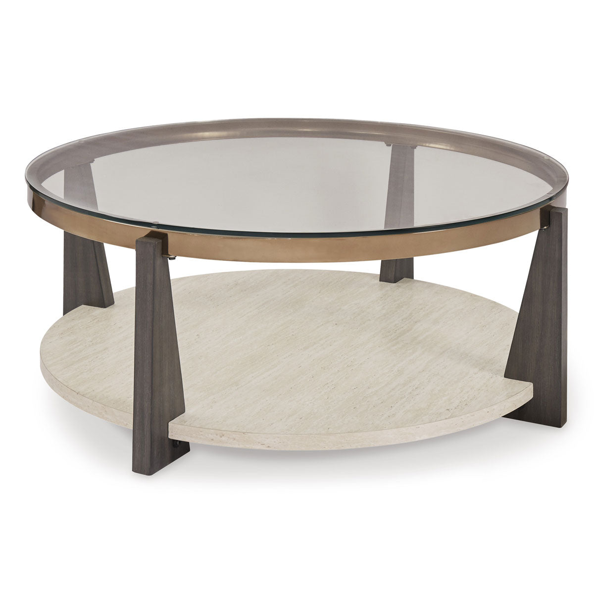 FRASIER ROUND COCKTAIL TABLE W/ CASTERS