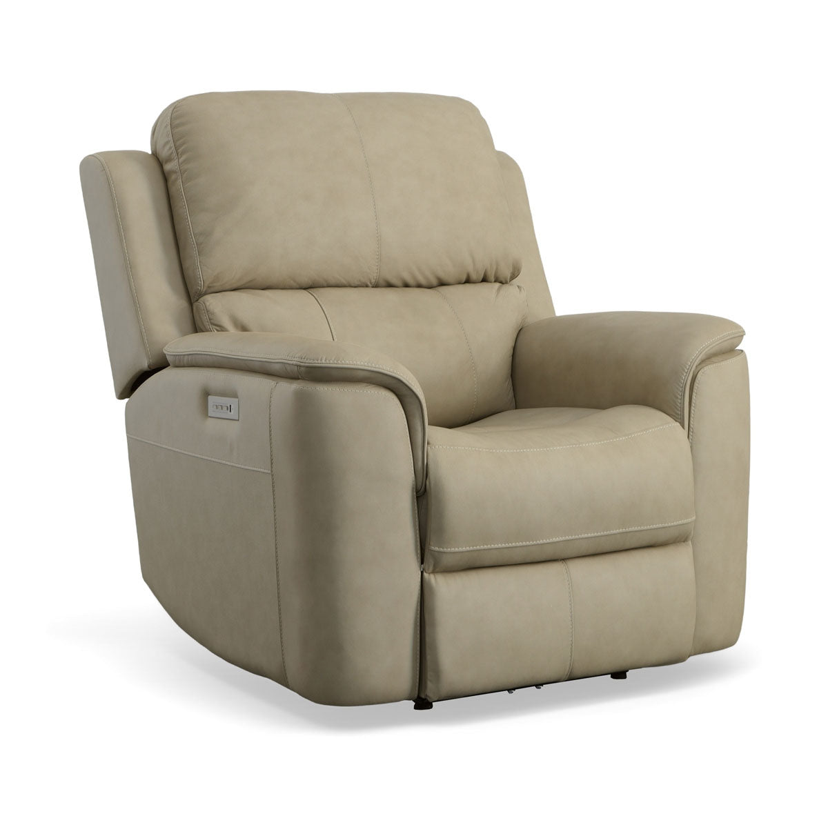 HENRY BEIGE RECLINER WITH POWER HEADREST AND LUMBAR