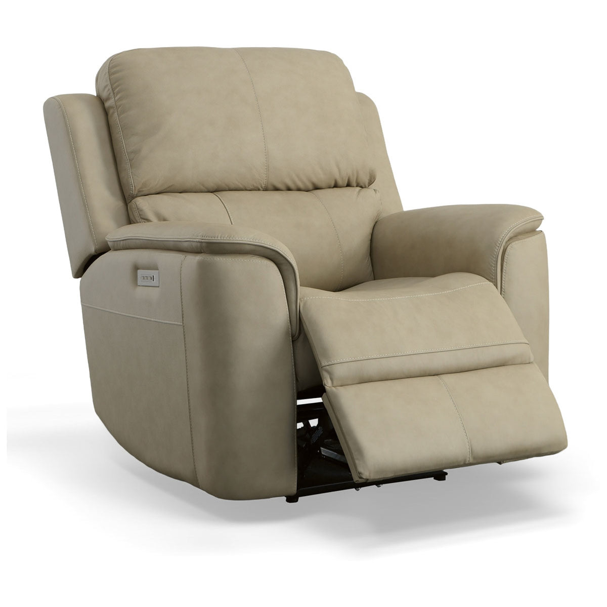 HENRY BEIGE RECLINER WITH POWER HEADREST AND LUMBAR