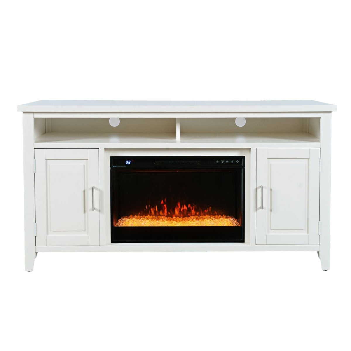 URBAN ICON WHT FIREPLACE