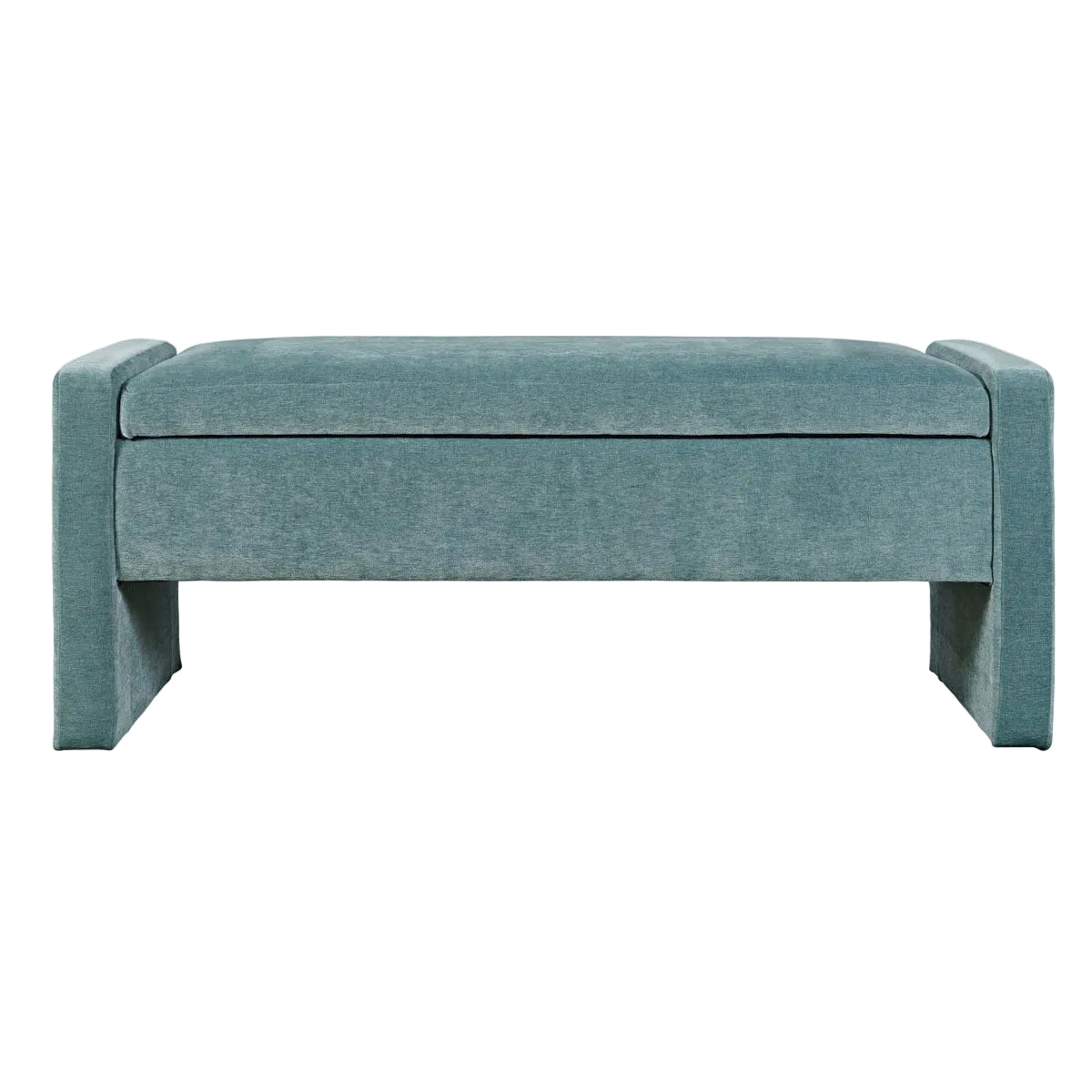 BRAUN BLUE STORAGE BENCH