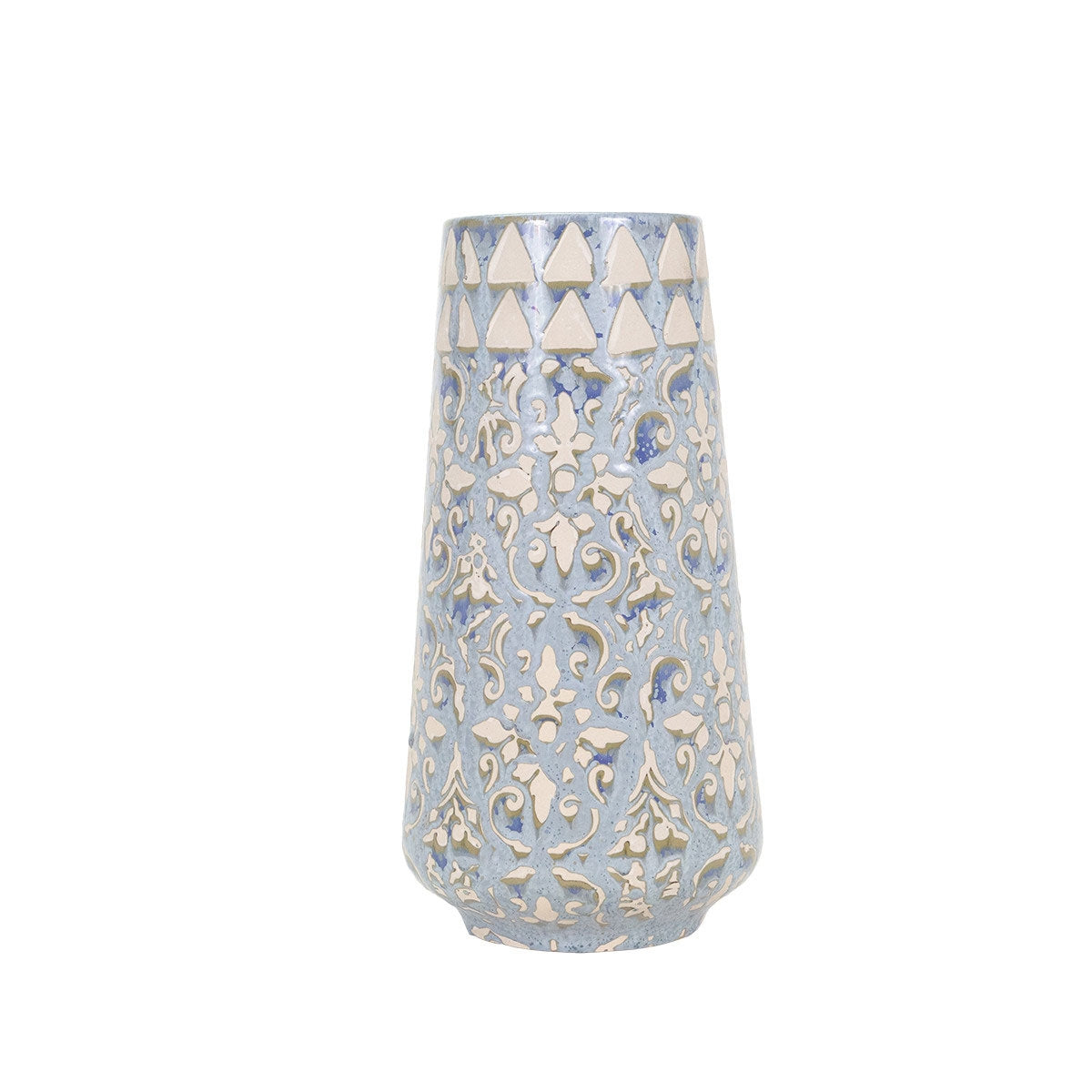Liam Bl/crm Flrl Vase Short