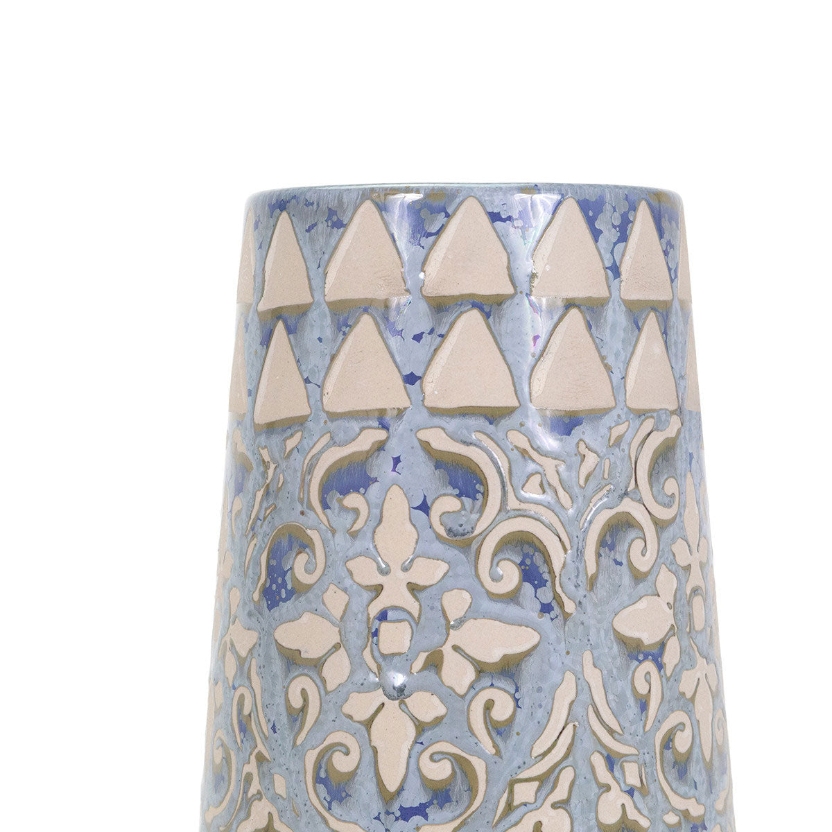 Liam Bl/crm Flrl Vase Short