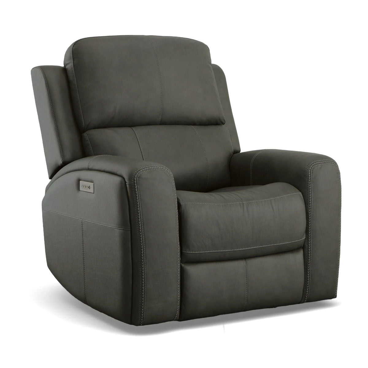 LINDEN GRAY RECLINER W/PHR/LUMB