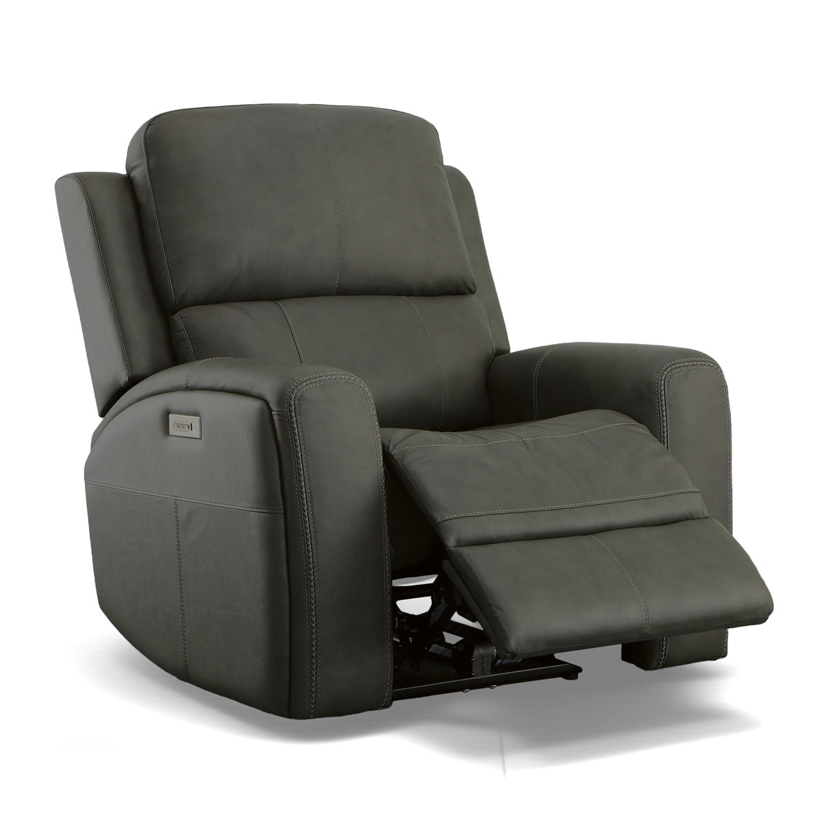 LINDEN GRAY RECLINER W/PHR/LUMB