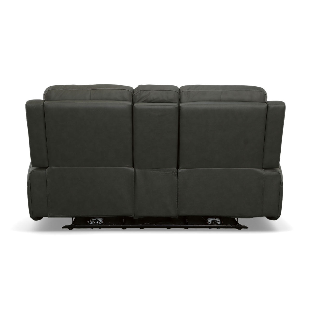 LINDEN GRAY LOVESEAT WITH CONSOLE, POWER HEADREST AND LUMBAR