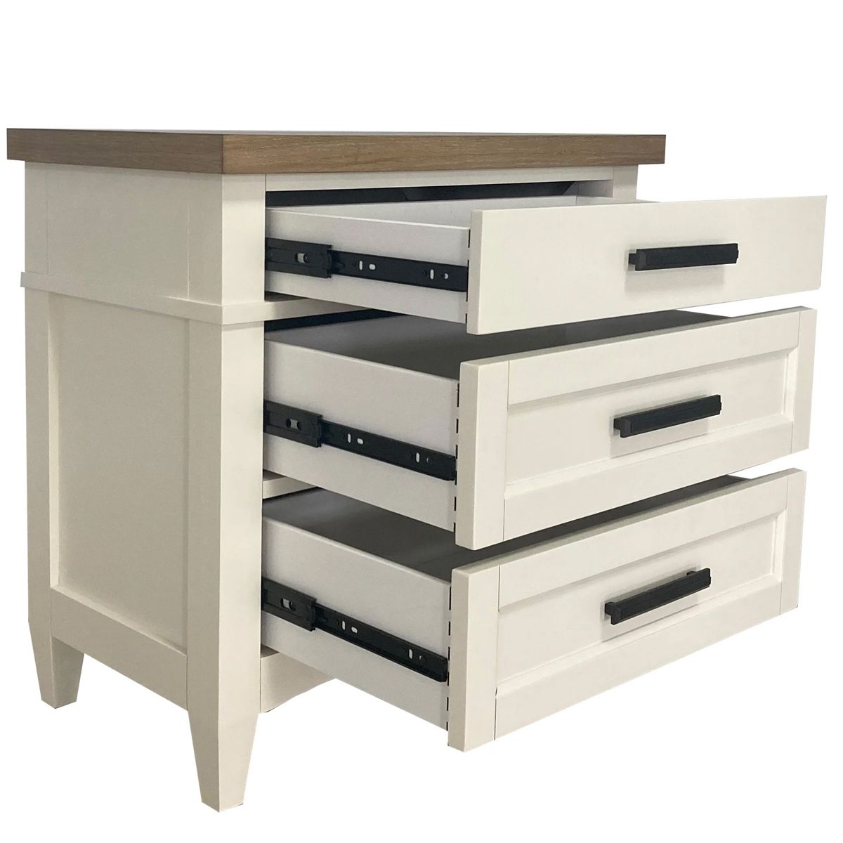 Americana 3 Drawer Nightstand