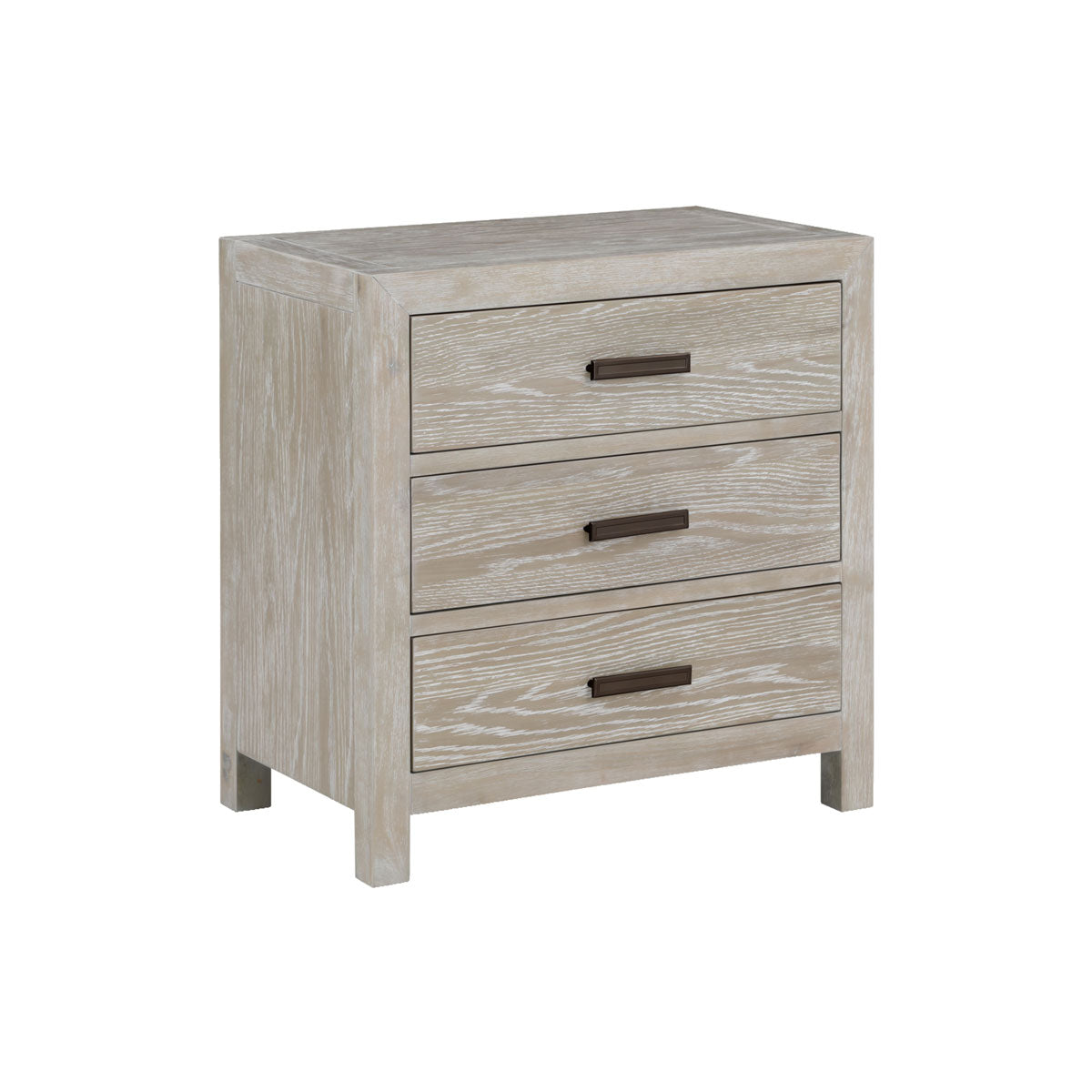 Fresno Grey 3drw Nightstand